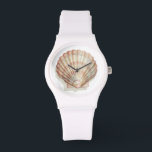 Roze en Cream Seashell Horloge<br><div class="desc">Megan Meagher schildert graag afbeeldingen van de prachtige oceaancollecties. Ze vangt het meest natuurlijke maar mooie aanbod van natuur in het leven van de zee. In dit klassieke en eenvoudige schilderij wordt de eenvoud van een mooie crème en een roze zeeslag vastgelegd. Haal vandaag nog dit stukje kunstwerk af om...</div>