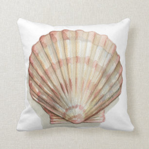 Roze en Cream Seashell Kussen