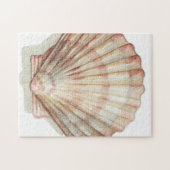 Roze en Cream Seashell Legpuzzel (Horizontaal)