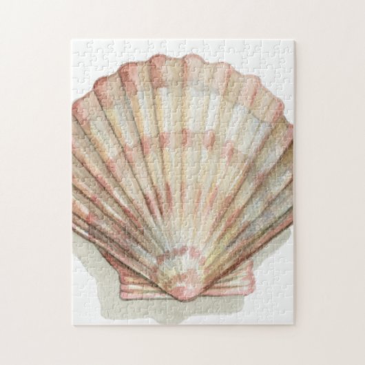 Roze en Cream Seashell Legpuzzel (Verticaal)