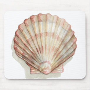 Roze en Cream Seashell Muismat