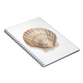 Roze en Cream Seashell Notitieboek (Rechterzijde)