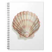 Roze en Cream Seashell Notitieboek (Voorkant)