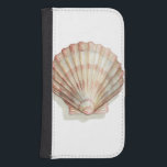 Roze en Cream Seashell Galaxy S4 Portefeuille Hoesje<br><div class="desc">Megan Meagher schildert graag afbeeldingen van de prachtige oceaancollecties. Ze vangt het meest natuurlijke maar mooie aanbod van natuur in het leven van de zee. In dit klassieke en eenvoudige schilderij wordt de eenvoud van een mooie crème en een roze zeeslag vastgelegd. Haal vandaag nog dit stukje kunstwerk af om...</div>