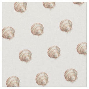Roze en Cream Seashell Stof
