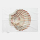 Roze en Cream Seashell Theedoek (Horizontaal)