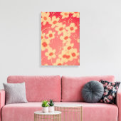 Roze en Creamy Blossom Canvas Afdruk (Insitu (Woonkamer))