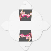 Roze en crème bloemen bedankdoosjes (Ongevouwen)