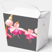 Roze en crème bloemen bedankdoosjes (Achterkant)
