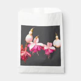 Roze en crème bloemen bedankzakje