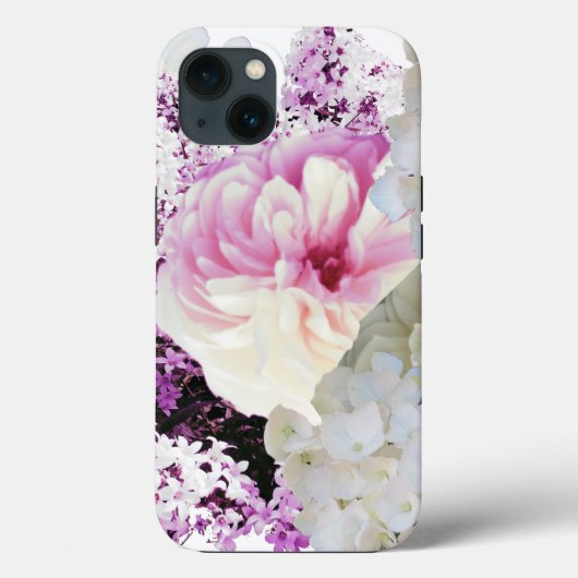 Roze en Crème Bloemen Case-Mate iPhone Case (Achterkant)