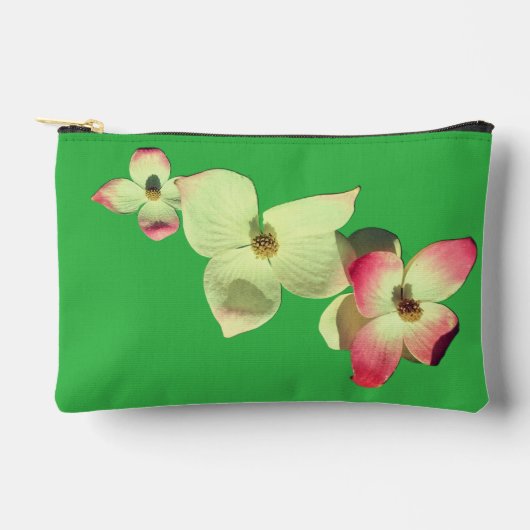 Roze en crème bloemen etui (Voorkant)