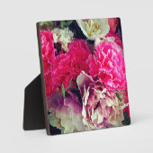 Roze en crème bloemen fotoplaat (Voorkant)