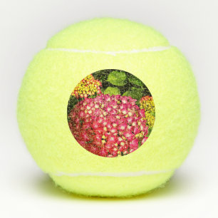 Roze en crème bloemen tennisballen