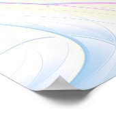 Roze en Crème caleidoscopische Mandala Art Poster (Hoek)