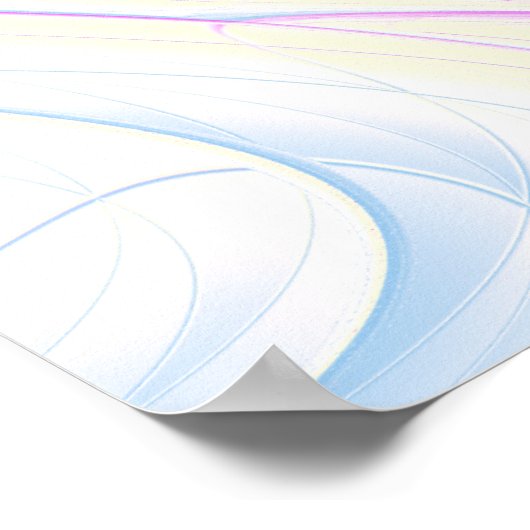 Roze en Crème caleidoscopische Mandala Art Poster (Hoek)