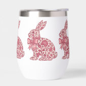Roze en Crème Chinoiserie Paashaas (Links)