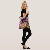 Roze en Crème Hydrangea's de Bruid Tote Bag (Op model)