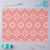 Roze en crème kleur art deco decoupage papier (Craft)