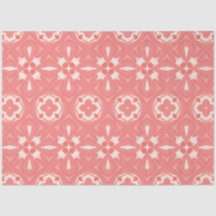 Roze en crème kleur art deco decoupage papier