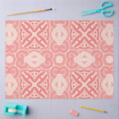 Roze en crème kleur art deco decoupage papier (Craft)