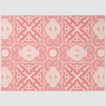Roze en crème kleur art deco decoupage papier