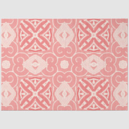 Roze en crème kleur art deco decoupage papier