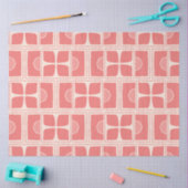 Roze en crème kleur art deco decoupage papier (Craft)