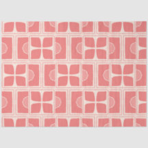 Roze en crème kleur art deco decoupage papier