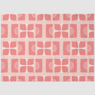 Roze en crème kleur art deco decoupage papier