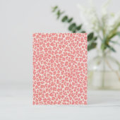 Roze en Crème Luipaardprint Geschenken Briefkaart (Staand voorkant)