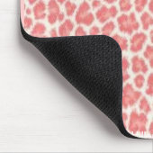 Roze en Crème Luipaardprint Geschenken Muismat (Hoek)