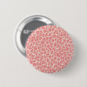 Roze en Crème Luipaardprint Geschenken Ronde Button 5,7 Cm (Voorkant /achterkant)
