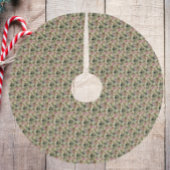 Roze en crème met variabele poinsettia kerstboom rok