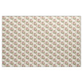  roze en crème Rozen Stof (Yard (91,4 cm))