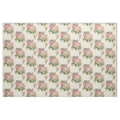  roze en crème Rozen Stof (Fat Quarter)