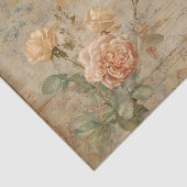 Roze en Crème Rozen uit het Verleden Tissuepapier (Detail)
