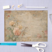 Roze en Crème Rozen uit het Verleden Tissuepapier (Craft)