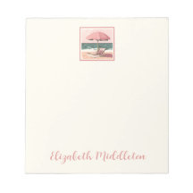 Roze en crème strandstoel en paraplu