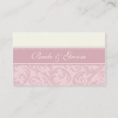 Roze en Crème Trouwtafel Plaats Kaarten Plaatskaartje (Achterkant)