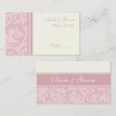 Roze en Crème Trouwtafel Plaats Kaarten Plaatskaartje (Voorkant / Achterkant)