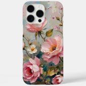Roze en Crème Tuin Rozen Art Case-Mate iPhone Case (Achterkant)