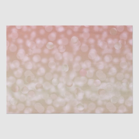Roze en crèmekleurig bokeh-tissuepapier tissuepapier (Voorkant)