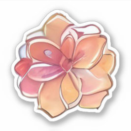Roze en crèmeventilator sticker