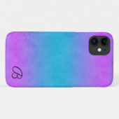 Roze en Cyaan Gepersonaliseerd Telefoonhoesje Case-Mate iPhone Case (Achterkant (horizontaal))