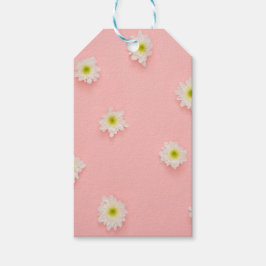  roze en Daisy design Cadeaulabel