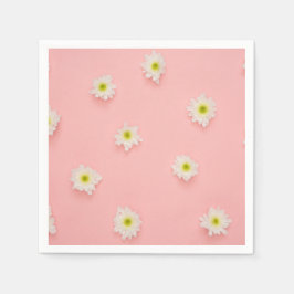  roze en Daisy design Servet