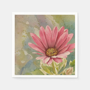 Roze en Daisy - Papieren servet