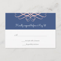 Roze en Denim Blue, Elegant Flourishes Wedding