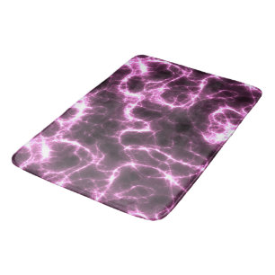 Roze en Donker Paarse Marmer abstract Badmat
